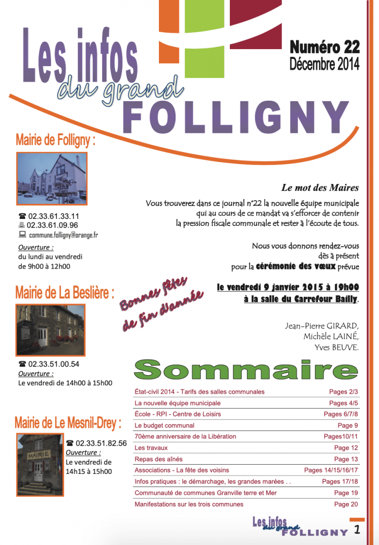 Folligny, La Beslière & Le Mesnil-Drey