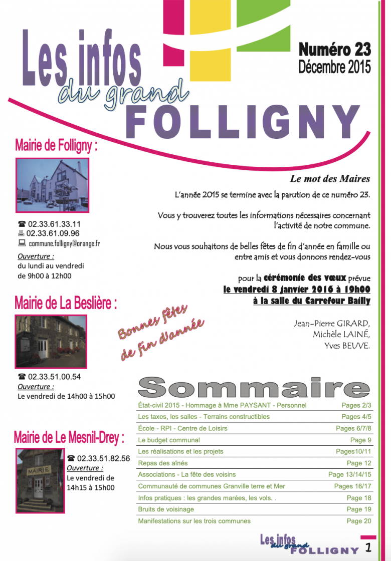 Folligny, La Beslière & Le Mesnil-Drey