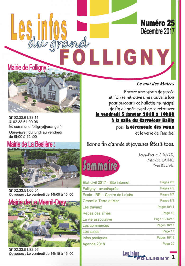 Folligny, La Beslière & Le Mesnil-Drey